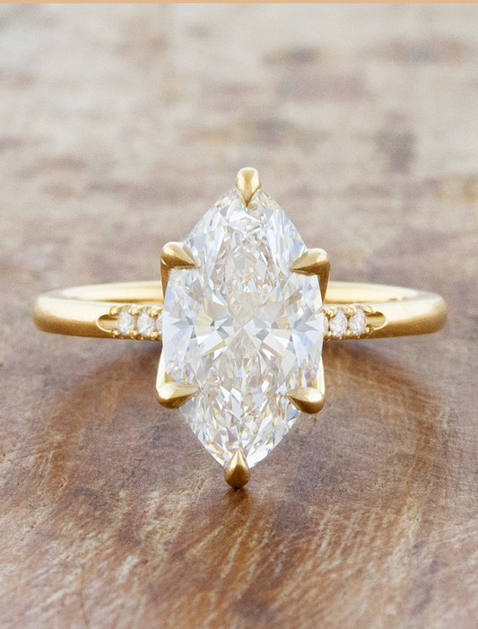 2 CT Round Three Stones Lab Grown Diamond Engagement Ring