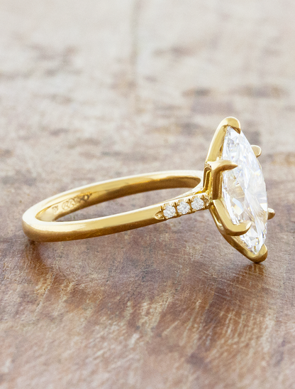 2 CT Round Three Stones Lab Grown Diamond Engagement Ring