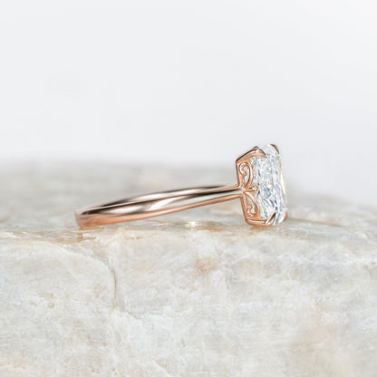 2 CT Round Three Stones Lab Grown Diamond Engagement Ring