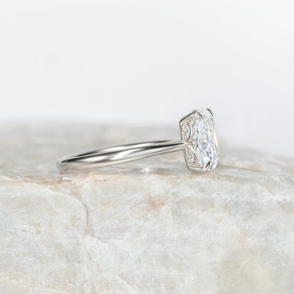 2 CT Round Three Stones Lab Grown Diamond Engagement Ring