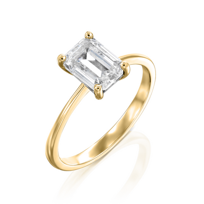 2 CT Round Three Stones Lab Grown Diamond Engagement Ring