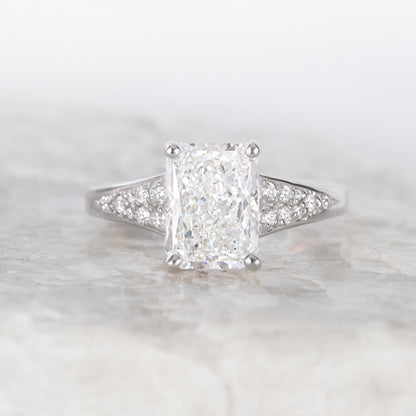 2 CT Round Three Stones Lab Grown Diamond Engagement Ring