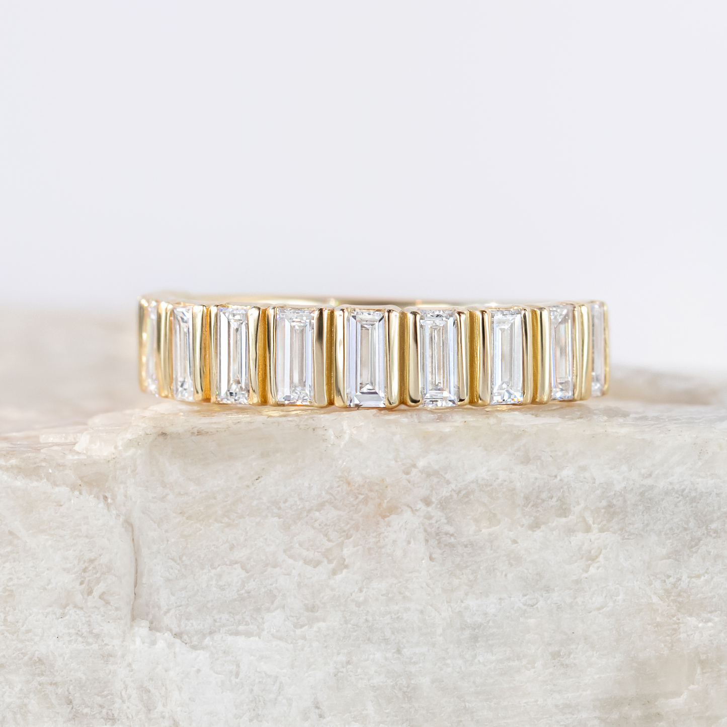 0.37 CT Round Full Eternity Lab Grown Diamond Wedding Band