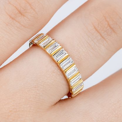 0.37 CT Round Full Eternity Lab Grown Diamond Wedding Band
