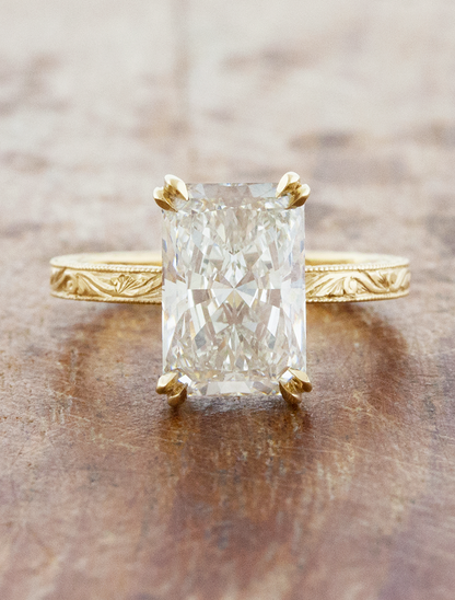 2 CT Round Three Stones Lab Grown Diamond Engagement Ring