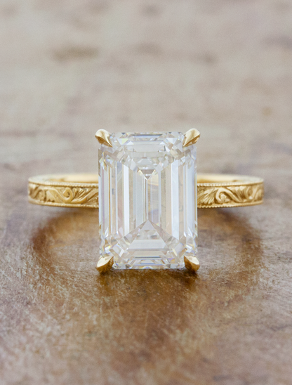 2 CT Round Three Stones Lab Grown Diamond Engagement Ring