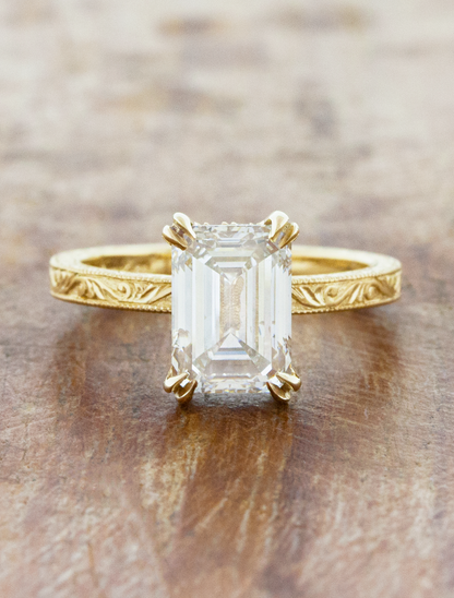 2 CT Round Three Stones Lab Grown Diamond Engagement Ring