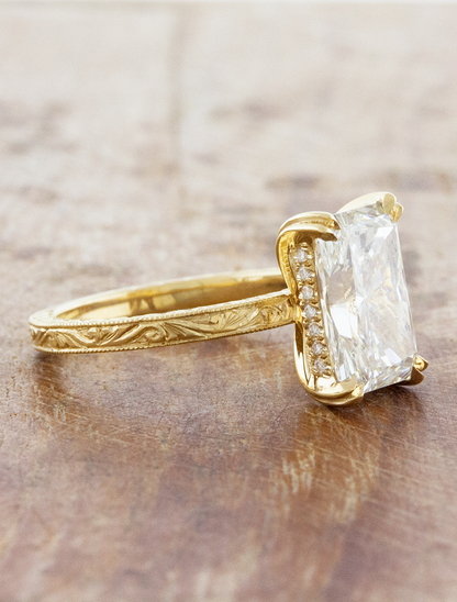 2 CT Round Three Stones Lab Grown Diamond Engagement Ring