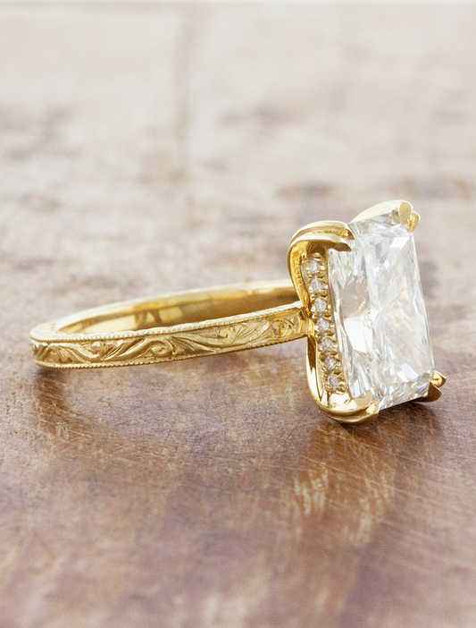 2 CT Round Three Stones Lab Grown Diamond Engagement Ring