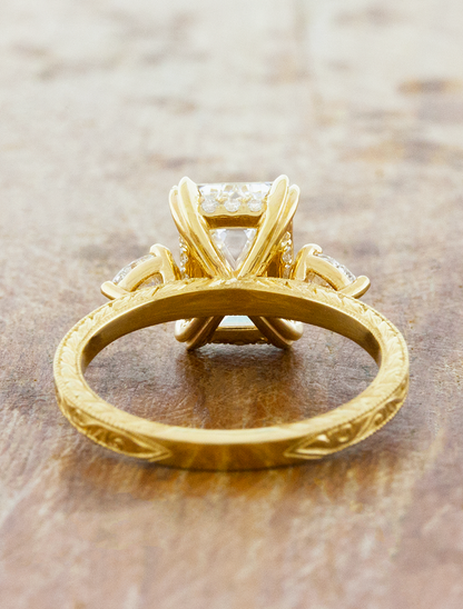 2 CT Round Three Stones Lab Grown Diamond Engagement Ring