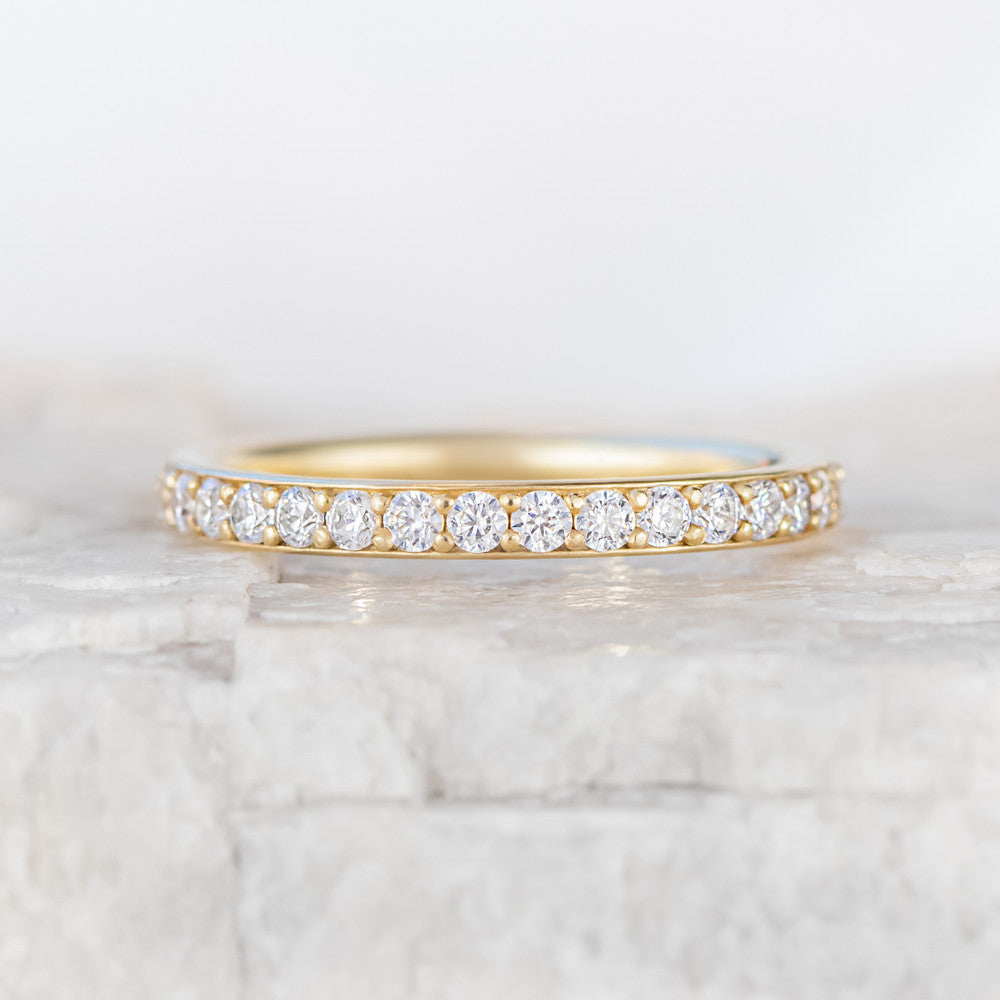 0.37 CT Round Full Eternity Lab Grown Diamond Wedding Band