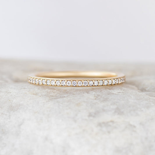 0.37 CT Round Full Eternity Lab Grown Diamond Wedding Band