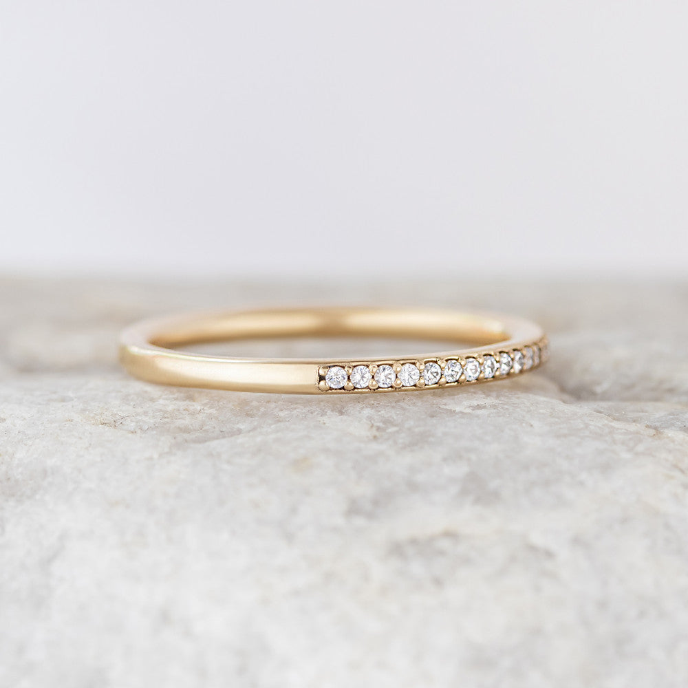 0.37 CT Round Full Eternity Lab Grown Diamond Wedding Band