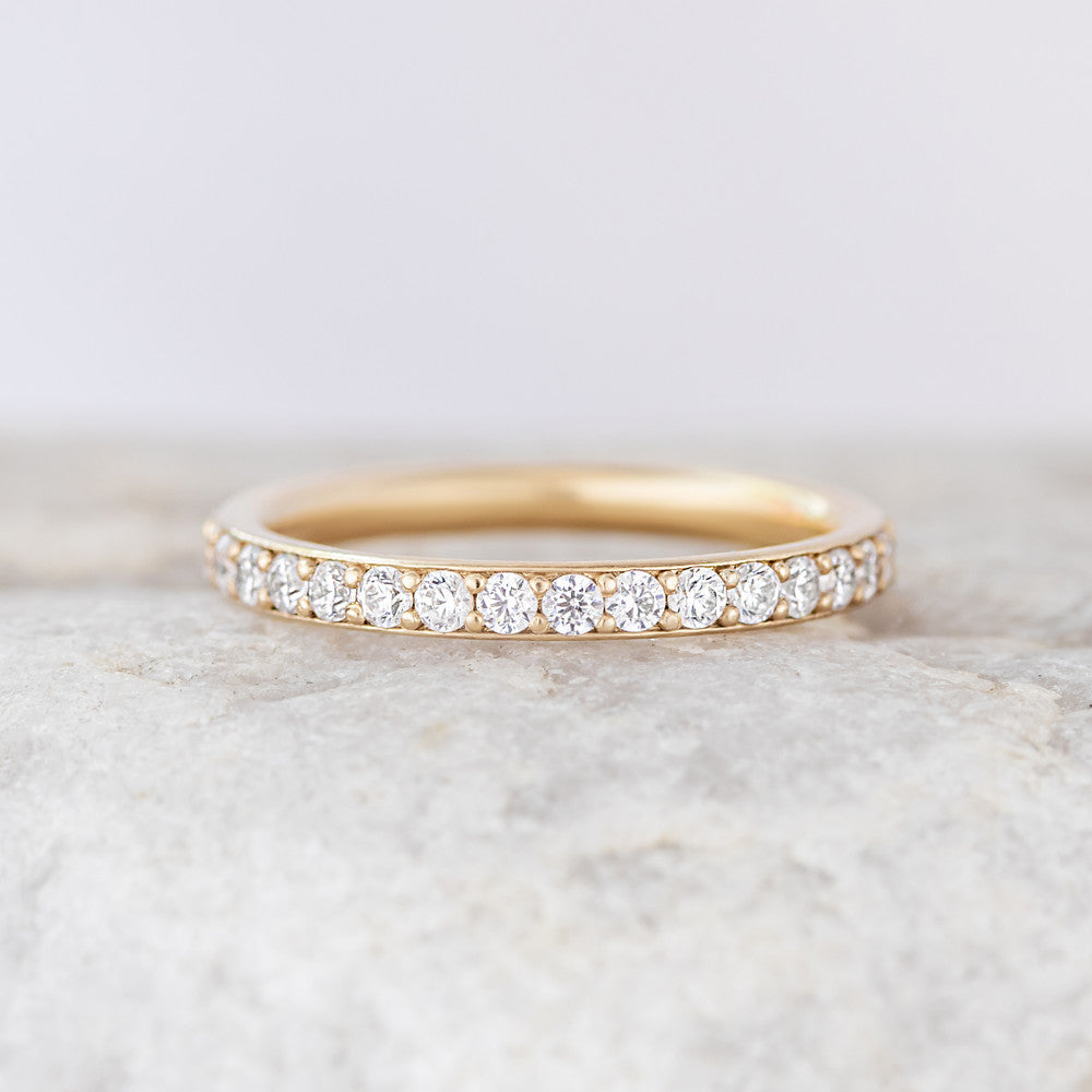 0.37 CT Round Full Eternity Lab Grown Diamond Wedding Band