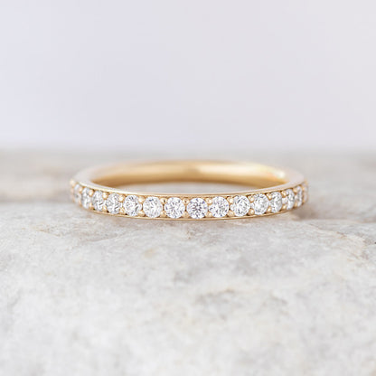 0.37 CT Round Full Eternity Lab Grown Diamond Wedding Band