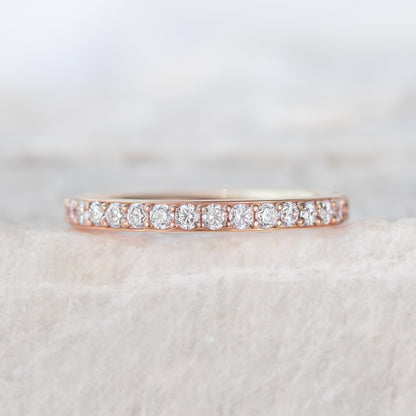 0.37 CT Round Full Eternity Lab Grown Diamond Wedding Band
