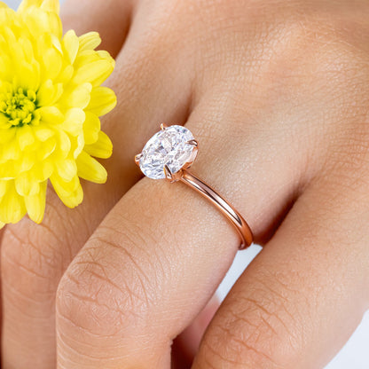 2 CT Round Three Stones Lab Grown Diamond Engagement Ring