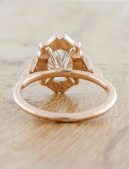 2 CT Round Three Stones Lab Grown Diamond Engagement Ring
