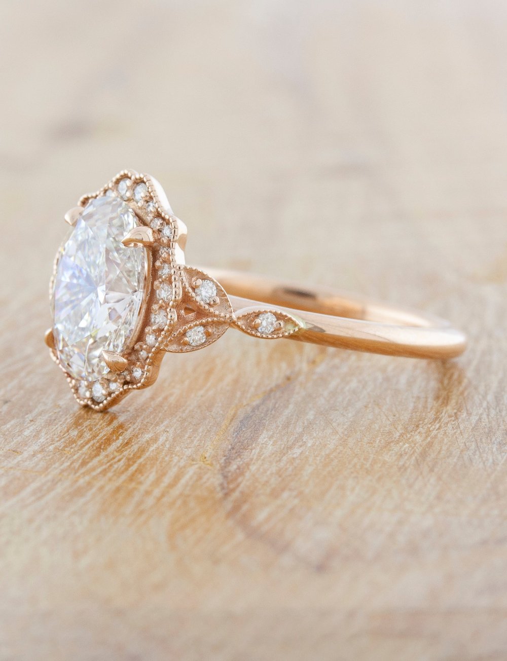 2 CT Round Three Stones Lab Grown Diamond Engagement Ring