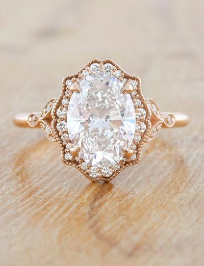 2 CT Round Three Stones Lab Grown Diamond Engagement Ring