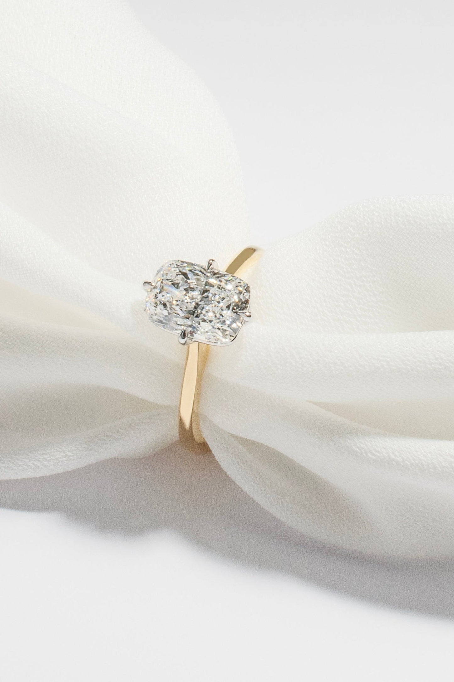 2 CT Round Three Stones Lab Grown Diamond Engagement Ring