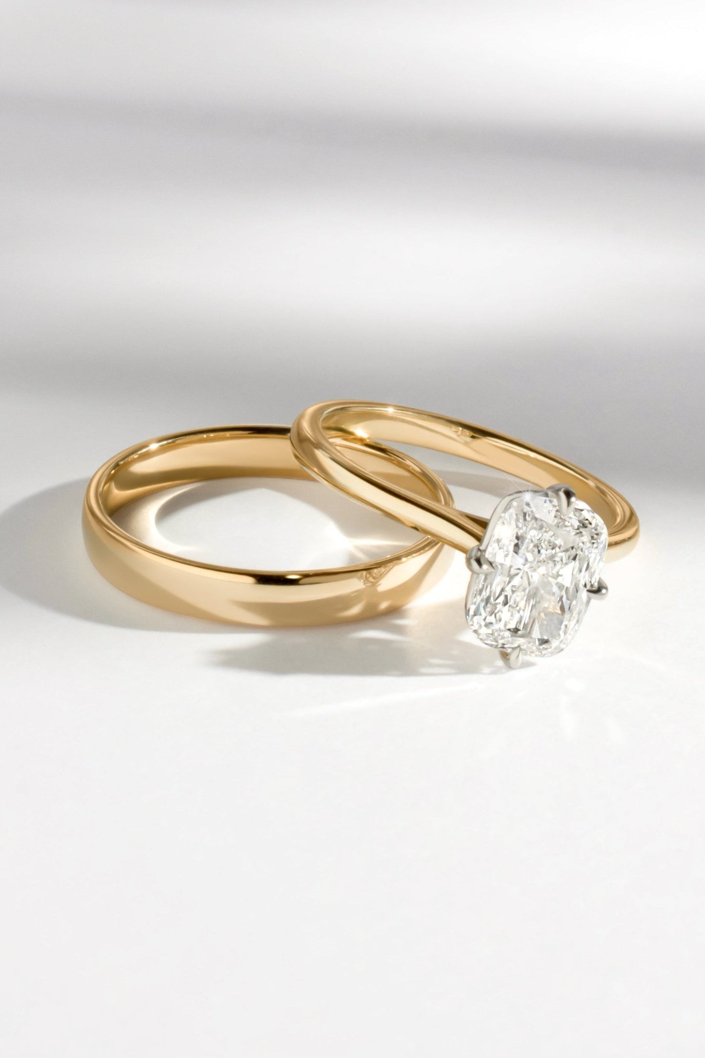 2 CT Round Three Stones Lab Grown Diamond Engagement Ring