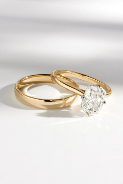 2 CT Round Three Stones Lab Grown Diamond Engagement Ring