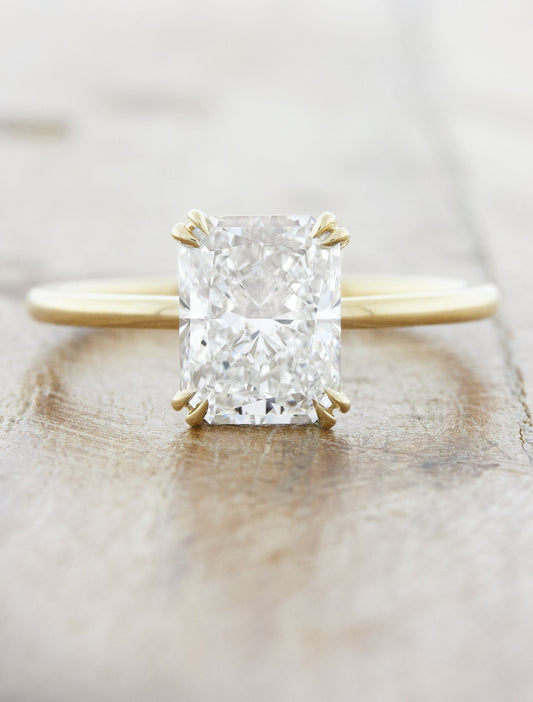 2 CT Round Three Stones Lab Grown Diamond Engagement Ring