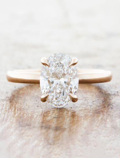 2 CT Round Three Stones Lab Grown Diamond Engagement Ring