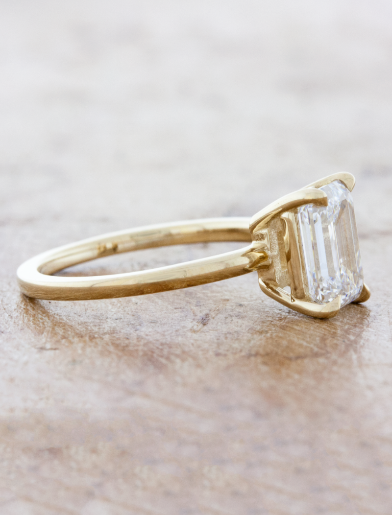 2 CT Round Three Stones Lab Grown Diamond Engagement Ring
