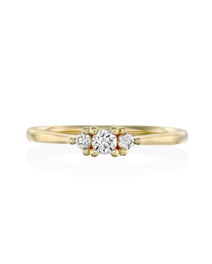 2 CT Round Three Stones Lab Grown Diamond Engagement Ring