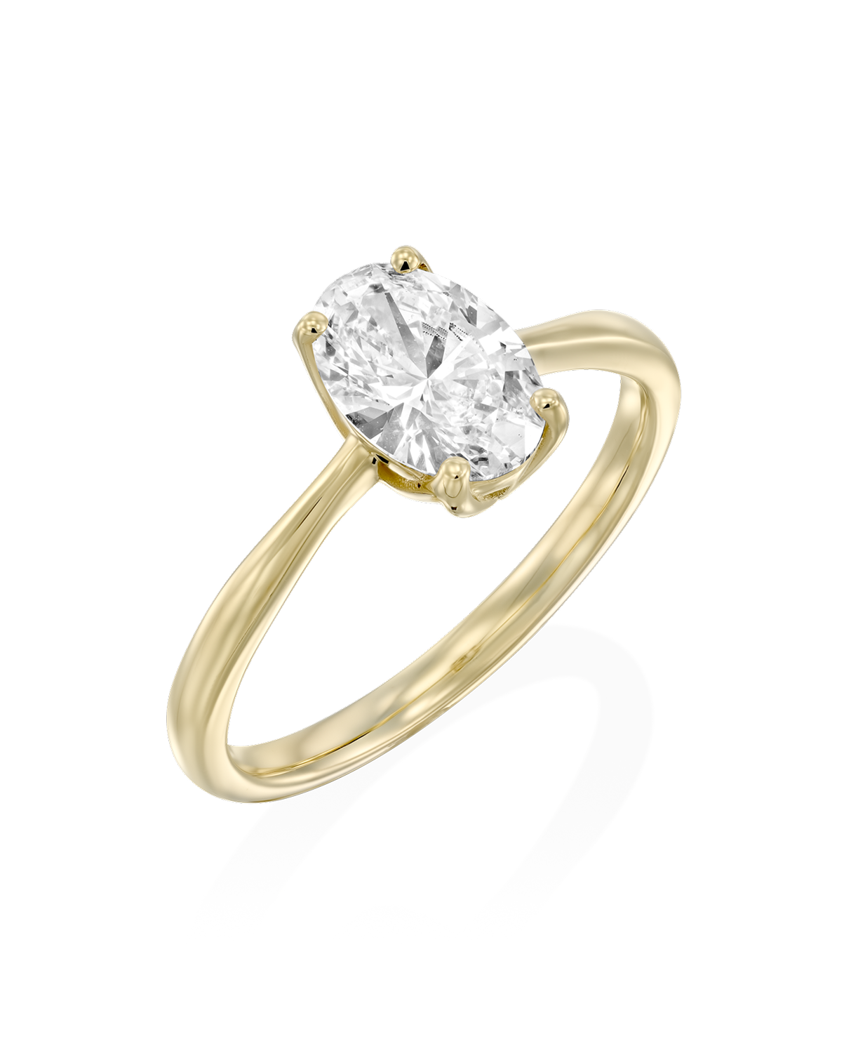 2 CT Round Three Stones Lab Grown Diamond Engagement Ring