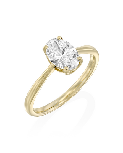 2 CT Round Three Stones Lab Grown Diamond Engagement Ring