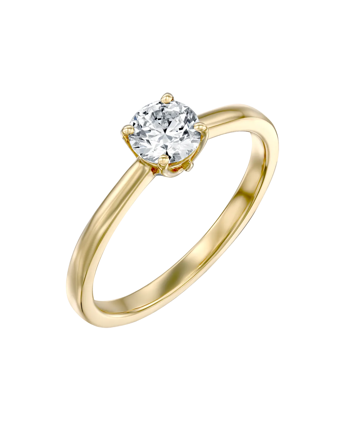 2 CT Round Three Stones Lab Grown Diamond Engagement Ring