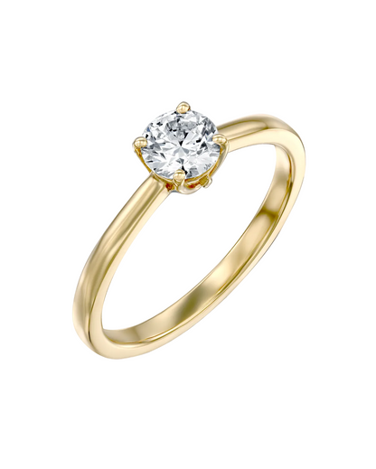 2 CT Round Three Stones Lab Grown Diamond Engagement Ring
