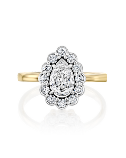 2 CT Round Three Stones Lab Grown Diamond Engagement Ring