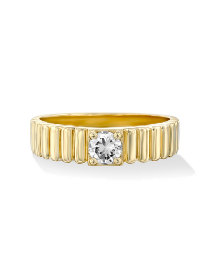 2 CT Round Three Stones Lab Grown Diamond Engagement Ring