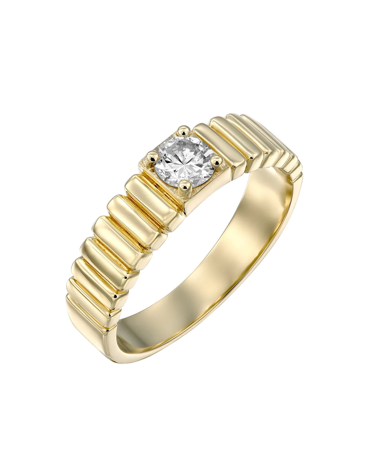2 CT Round Three Stones Lab Grown Diamond Engagement Ring