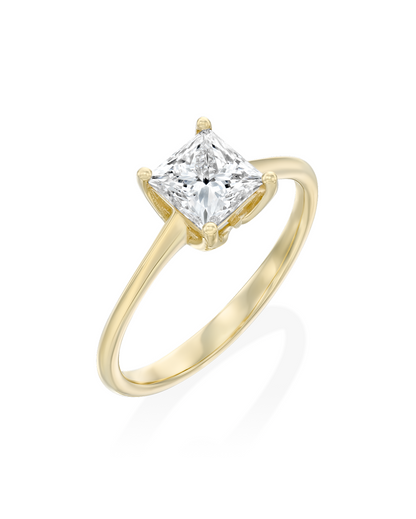 2 CT Round Three Stones Lab Grown Diamond Engagement Ring