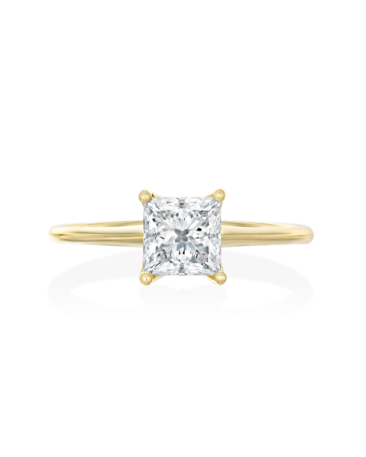 2 CT Round Three Stones Lab Grown Diamond Engagement Ring