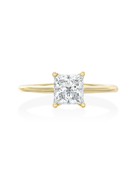 2 CT Round Three Stones Lab Grown Diamond Engagement Ring