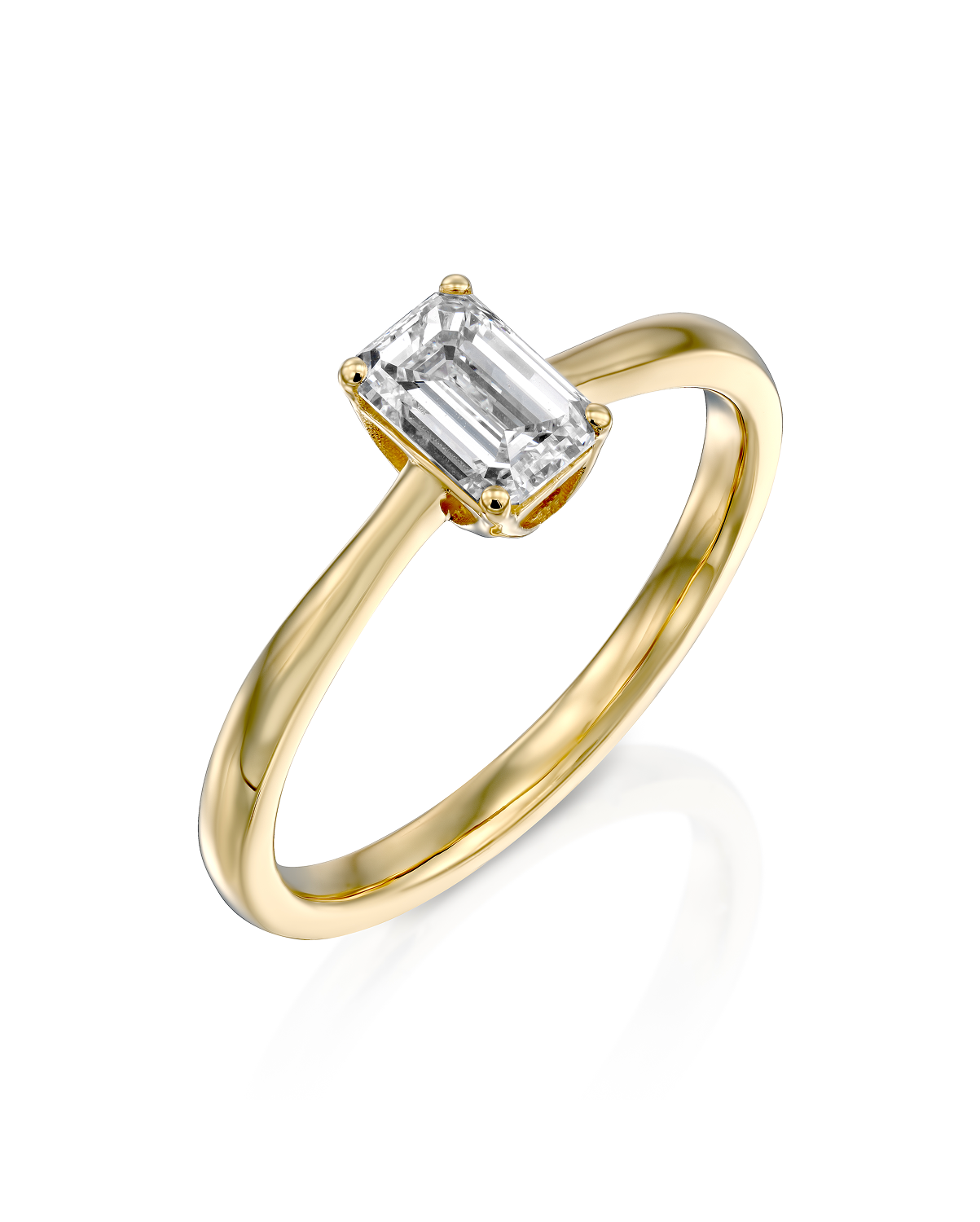 2 CT Round Three Stones Lab Grown Diamond Engagement Ring
