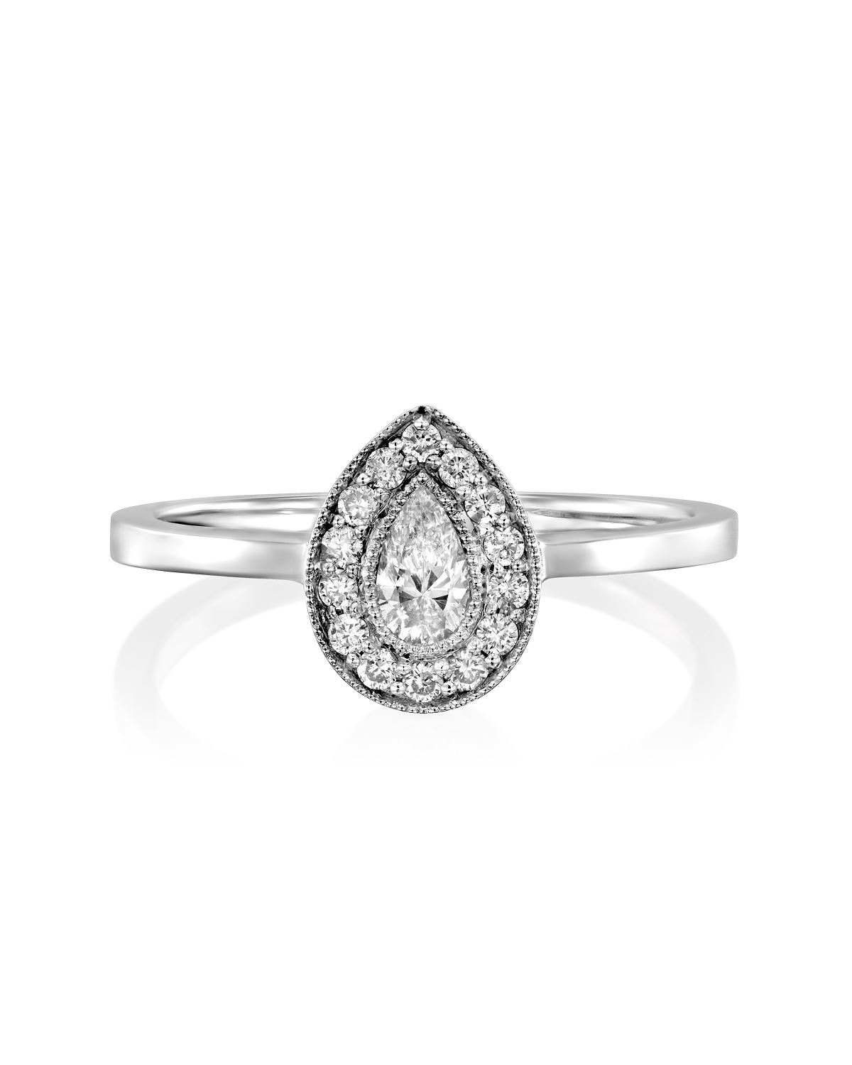 2 CT Round Three Stones Lab Grown Diamond Engagement Ring
