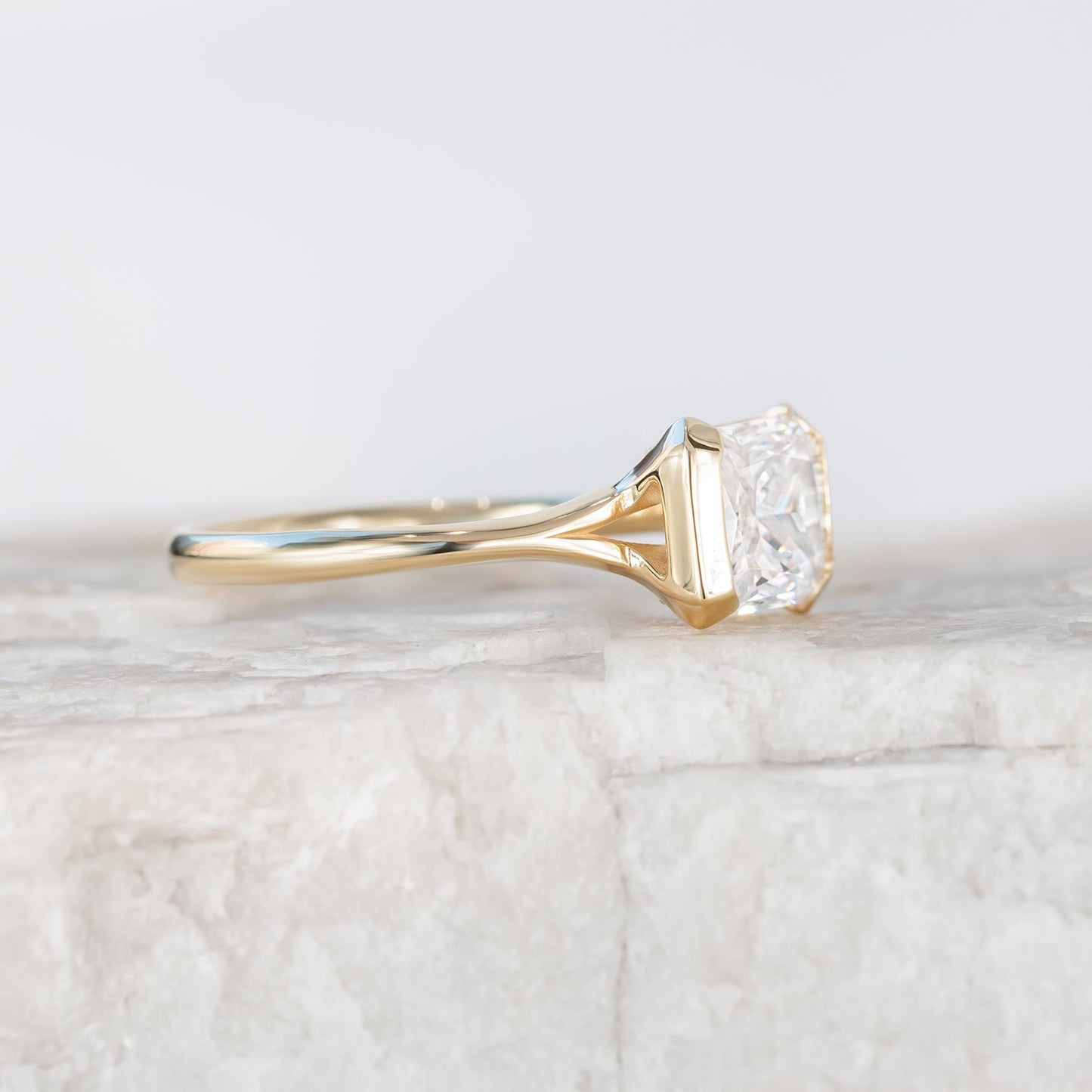 2 CT Round Three Stones Lab Grown Diamond Engagement Ring
