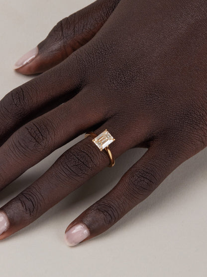 2 CT Round Three Stones Lab Grown Diamond Engagement Ring