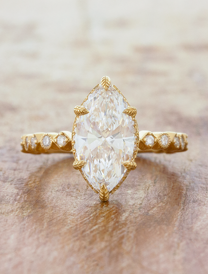 2 CT Round Three Stones Lab Grown Diamond Engagement Ring