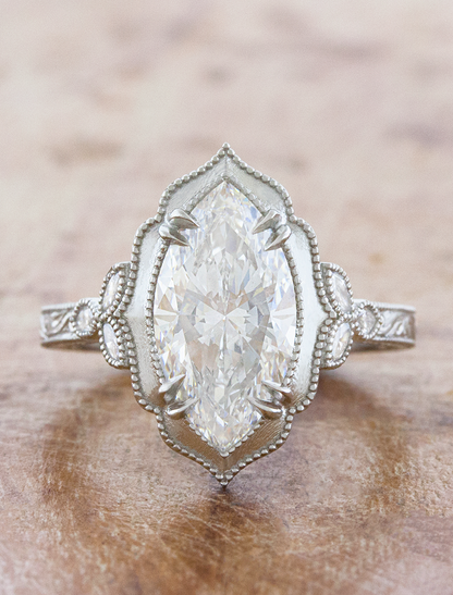 2 CT Round Three Stones Lab Grown Diamond Engagement Ring