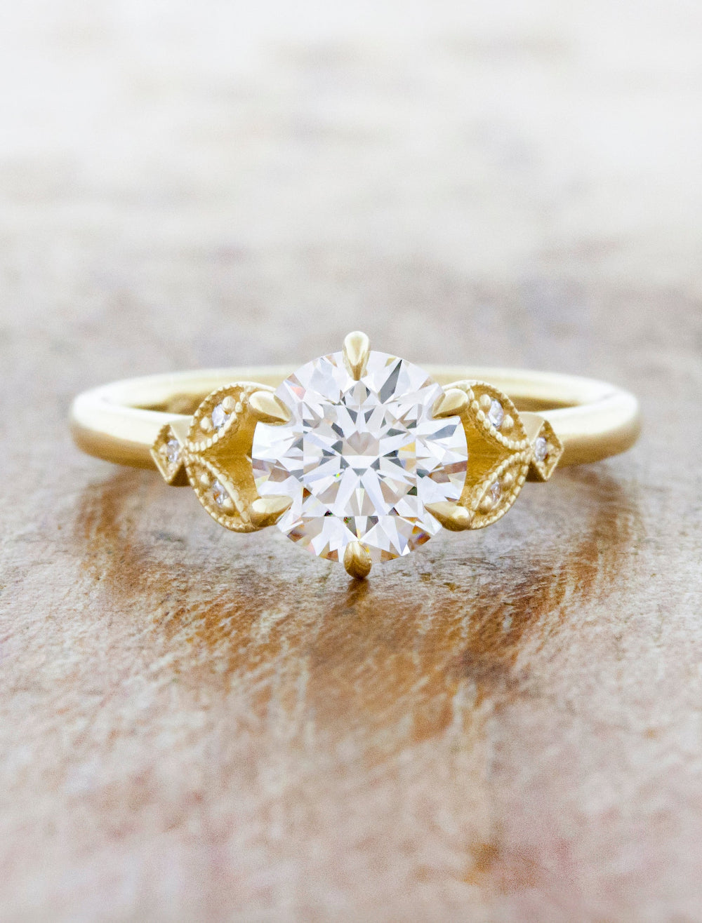 2 CT Round Three Stones Lab Grown Diamond Engagement Ring
