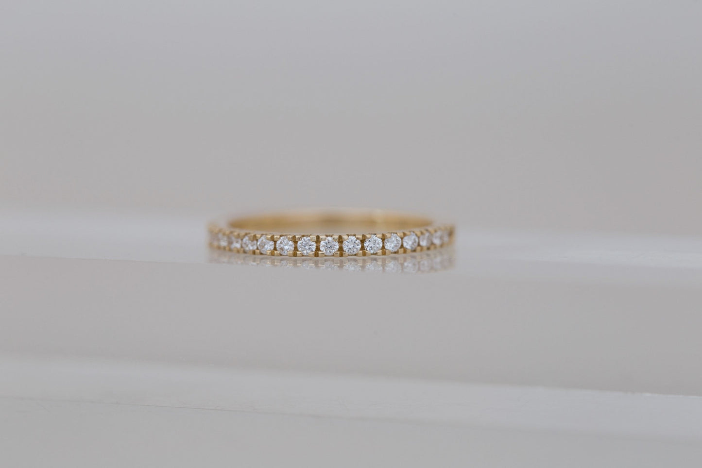 0.37 CT Round Full Eternity Lab Grown Diamond Wedding Band