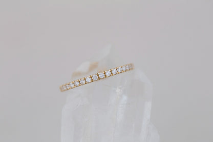 0.37 CT Round Full Eternity Lab Grown Diamond Wedding Band